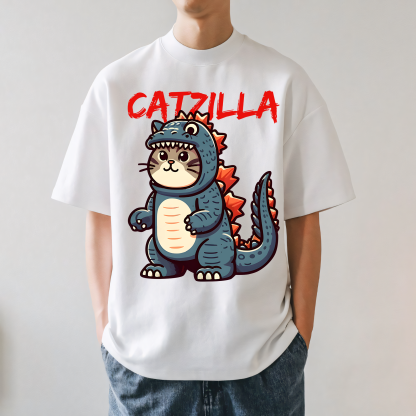Cat Godzilla Catzilla Japanese Style Classic Tee