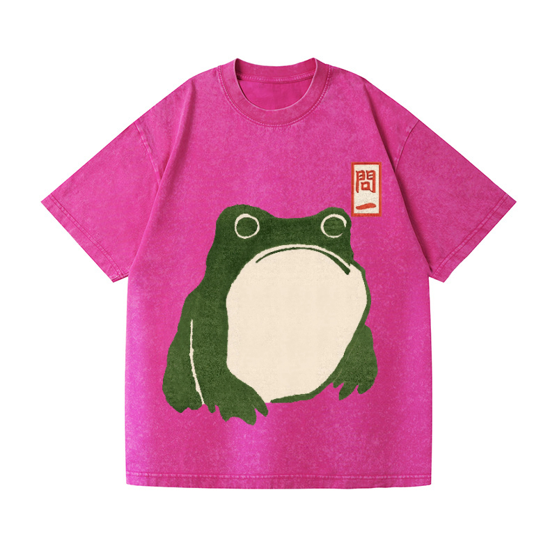 Frog Vintage Wash Japanese Design T-Shirt