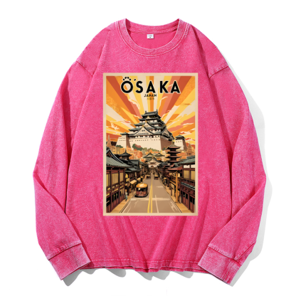 Osaka Vintage Cotton Wash Crewneck Sweatshirt
