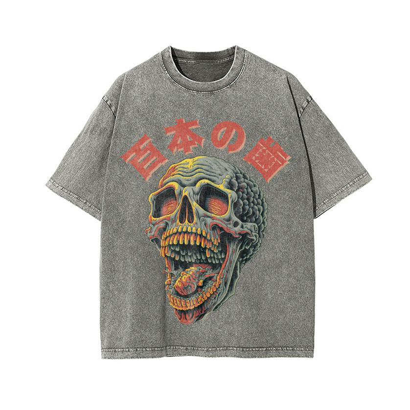 Vintage Wash Japanese Design T-Shirt