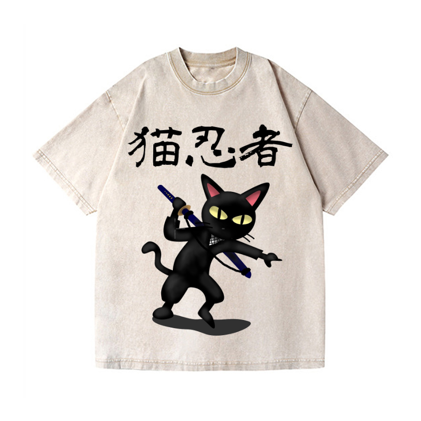 Vintage Wash Japanese Design T-Shirt