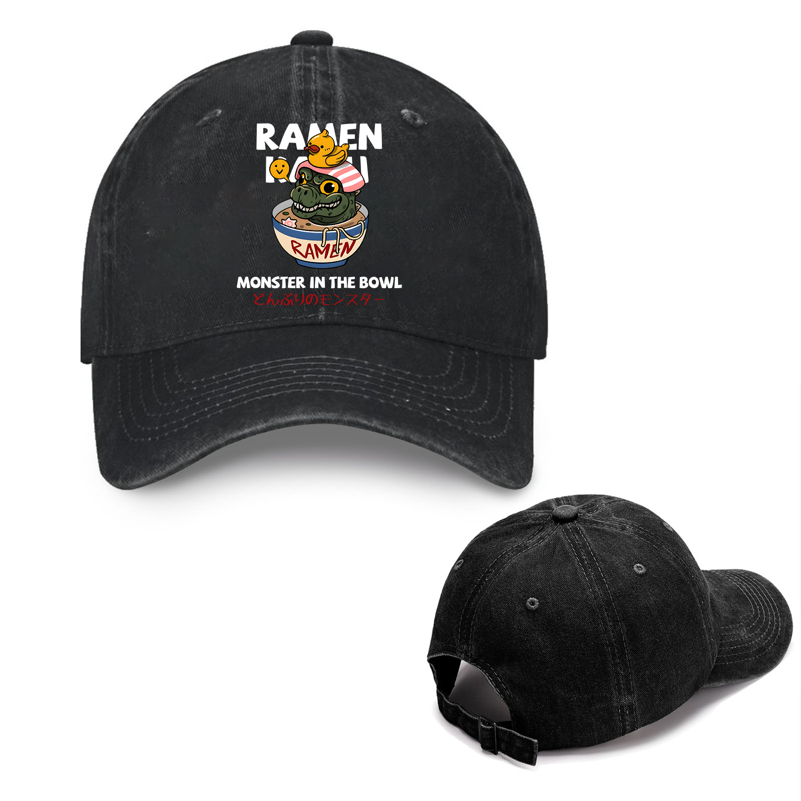 Godzilla Ramen Vintage Cotton Hat