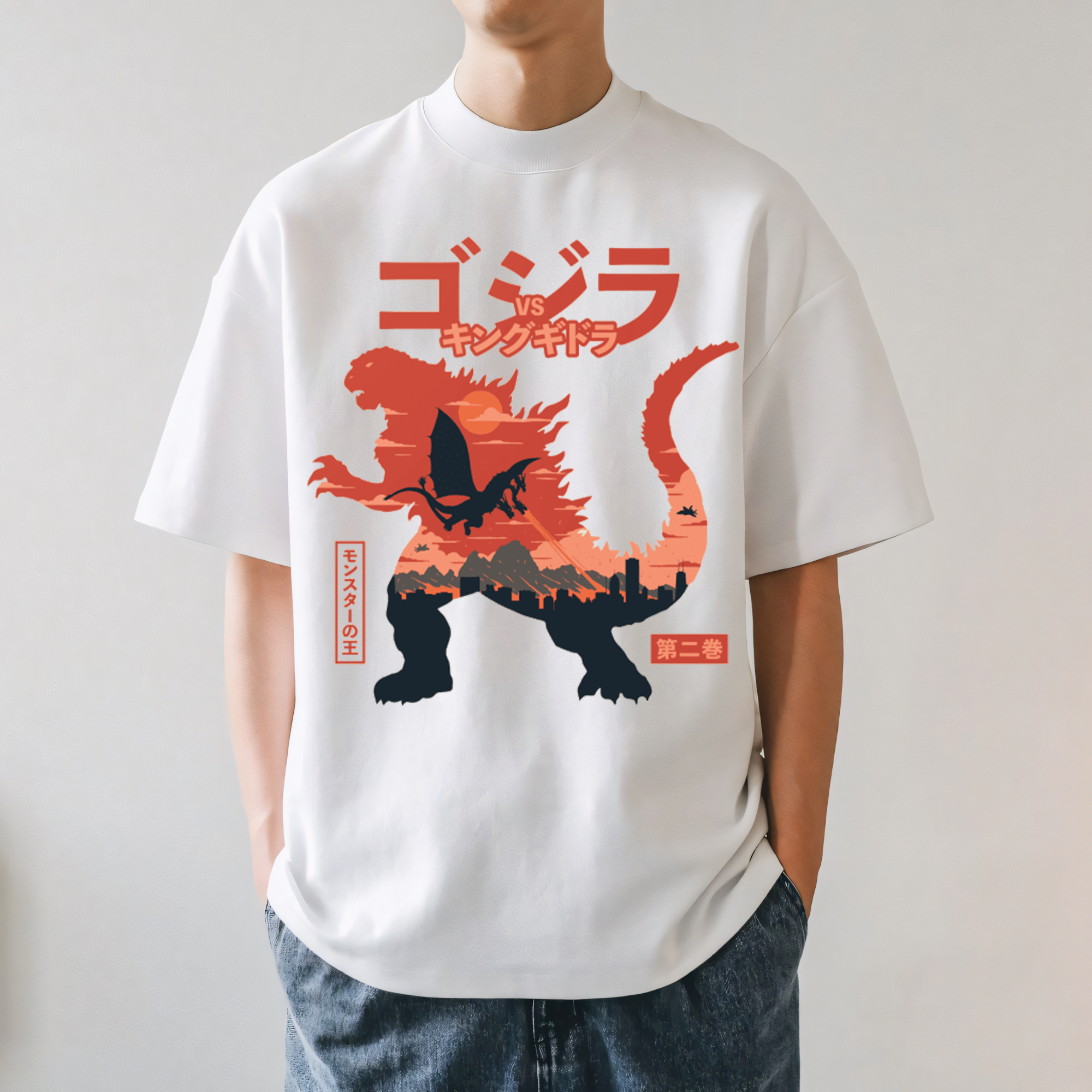 Godzilla Japanese Style Classic Tee