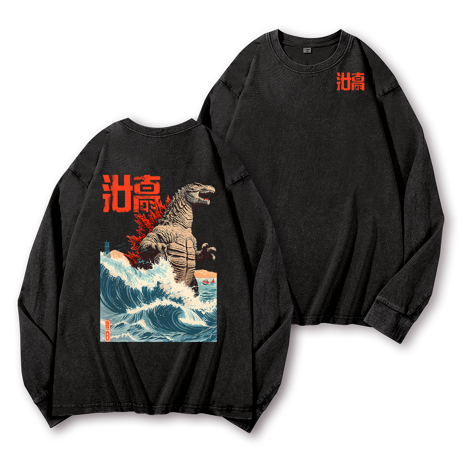 トップス 00s japanese label long sleeve t-shirt Homepage (Front&Back) Design Long-Sleeve T-shirt – Japan-tiger