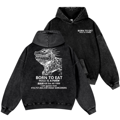 Dorohedoro Anime Vintage Washed Cotton Back Art Hoodie