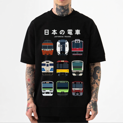 Japanese Trains Japanese Style Classic Tee