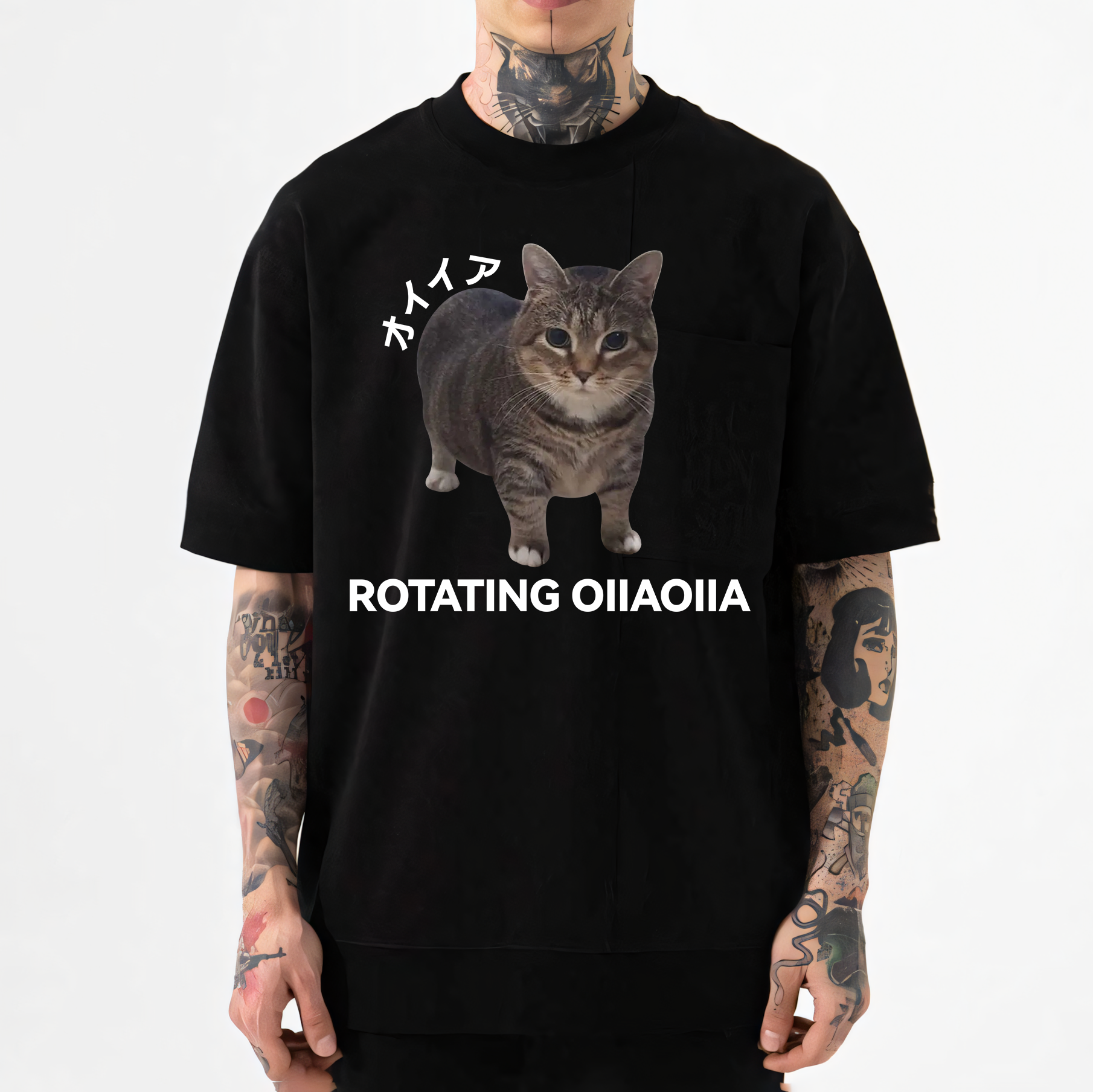OIIA Cat Japanese Style Classic Tee