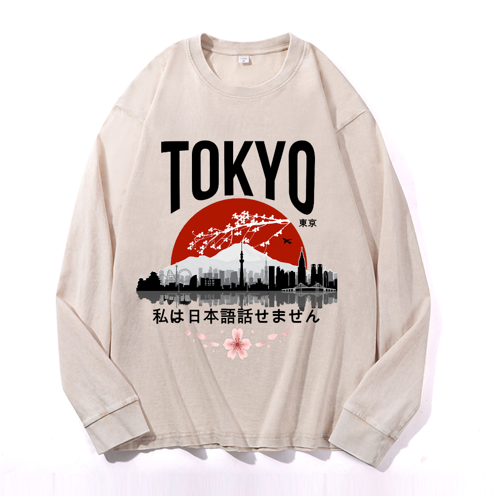 Vintage Cotton Wash Crewneck Sweatshirt