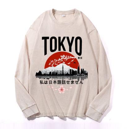 Vintage Cotton Wash Crewneck Sweatshirt