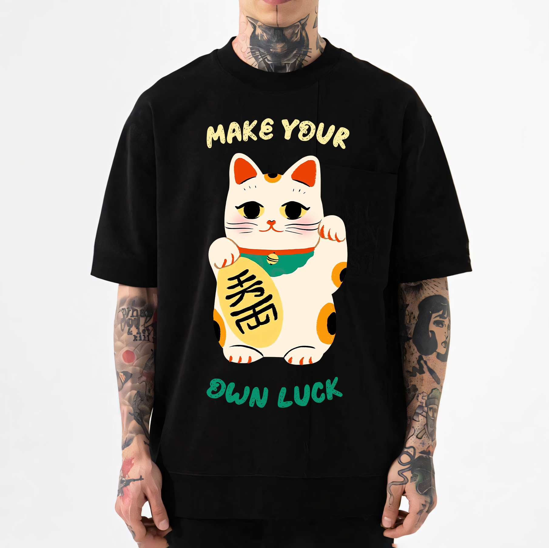 Lucky Cat Japanese Style Classic Tee