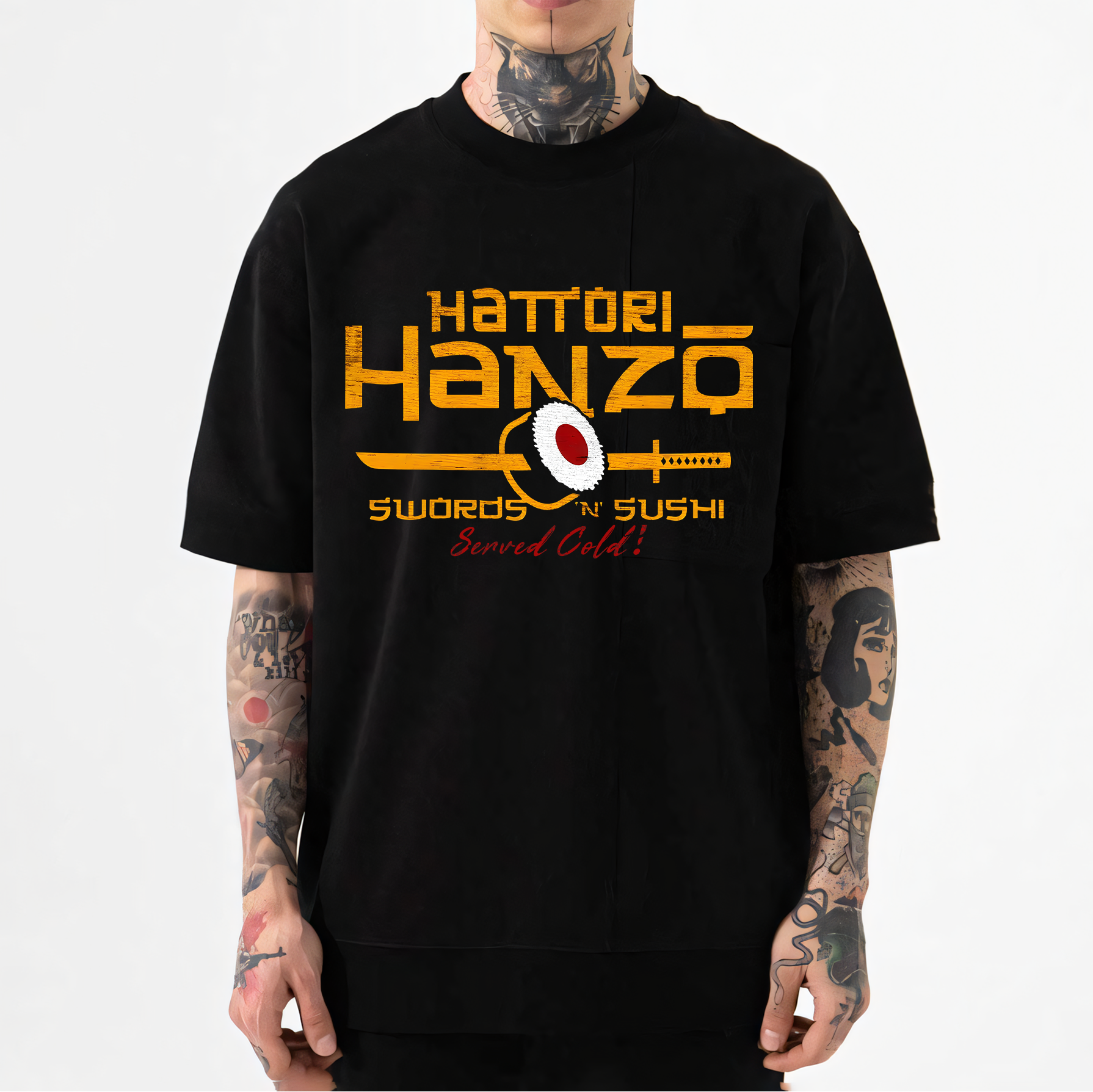 Okinawa Hattori Hanzo Sushi Japanese Style Classic Tee