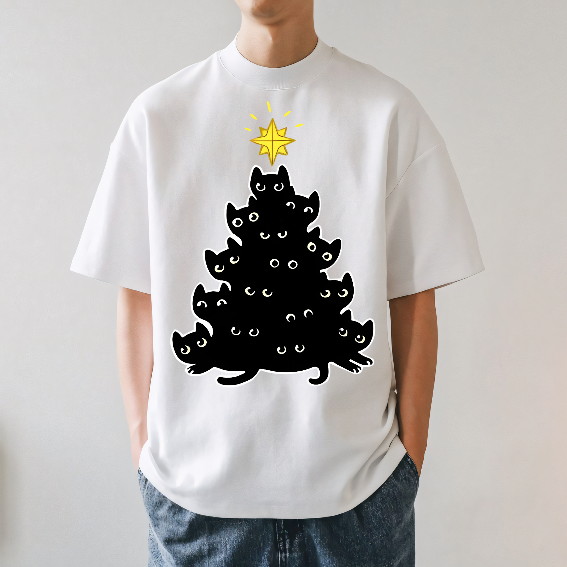 Black Cat Japanese Style Classic Tee