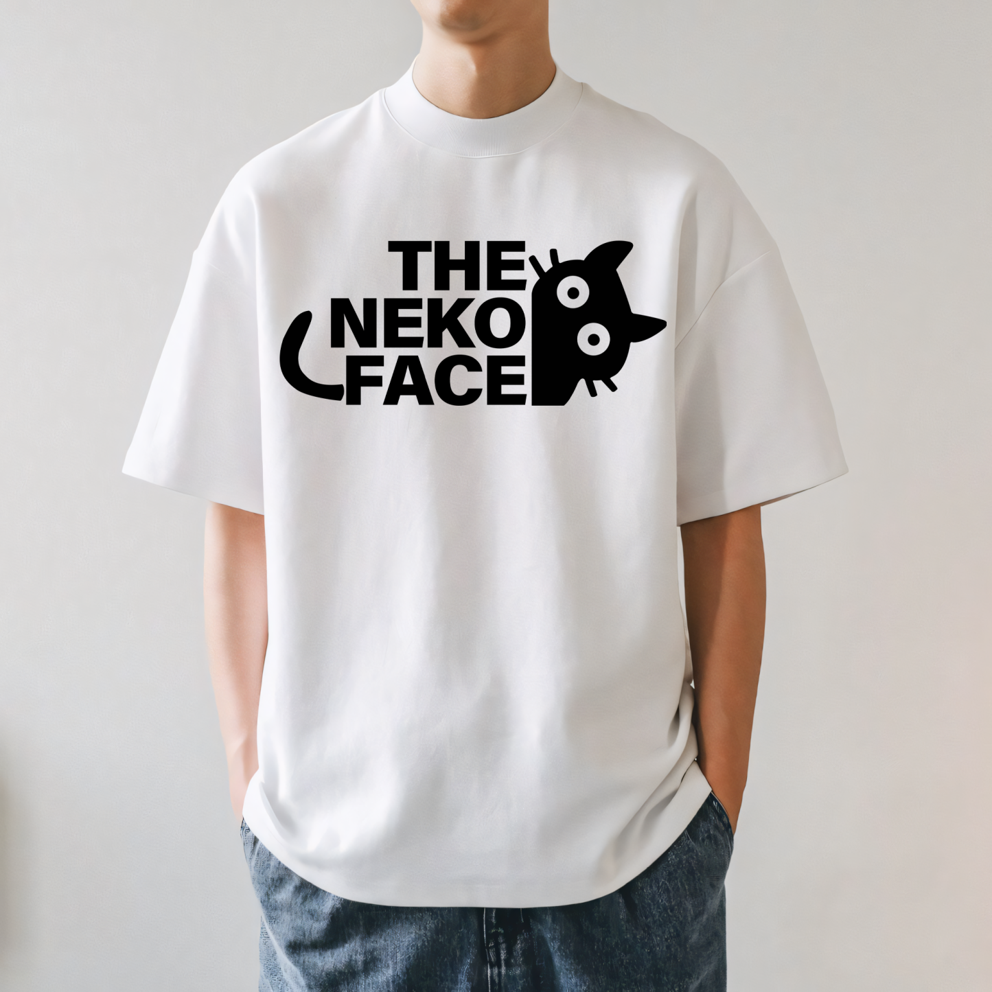 The Neko Face Japanese Style Classic Tee