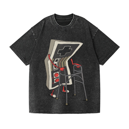 Game Vintage Wash Japanese Design T-Shirt