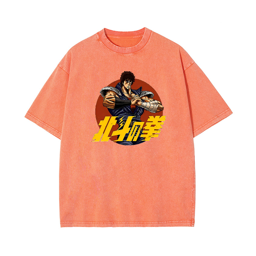 Fist of the North Star Vintage Wash Japanese Design T-Shirt