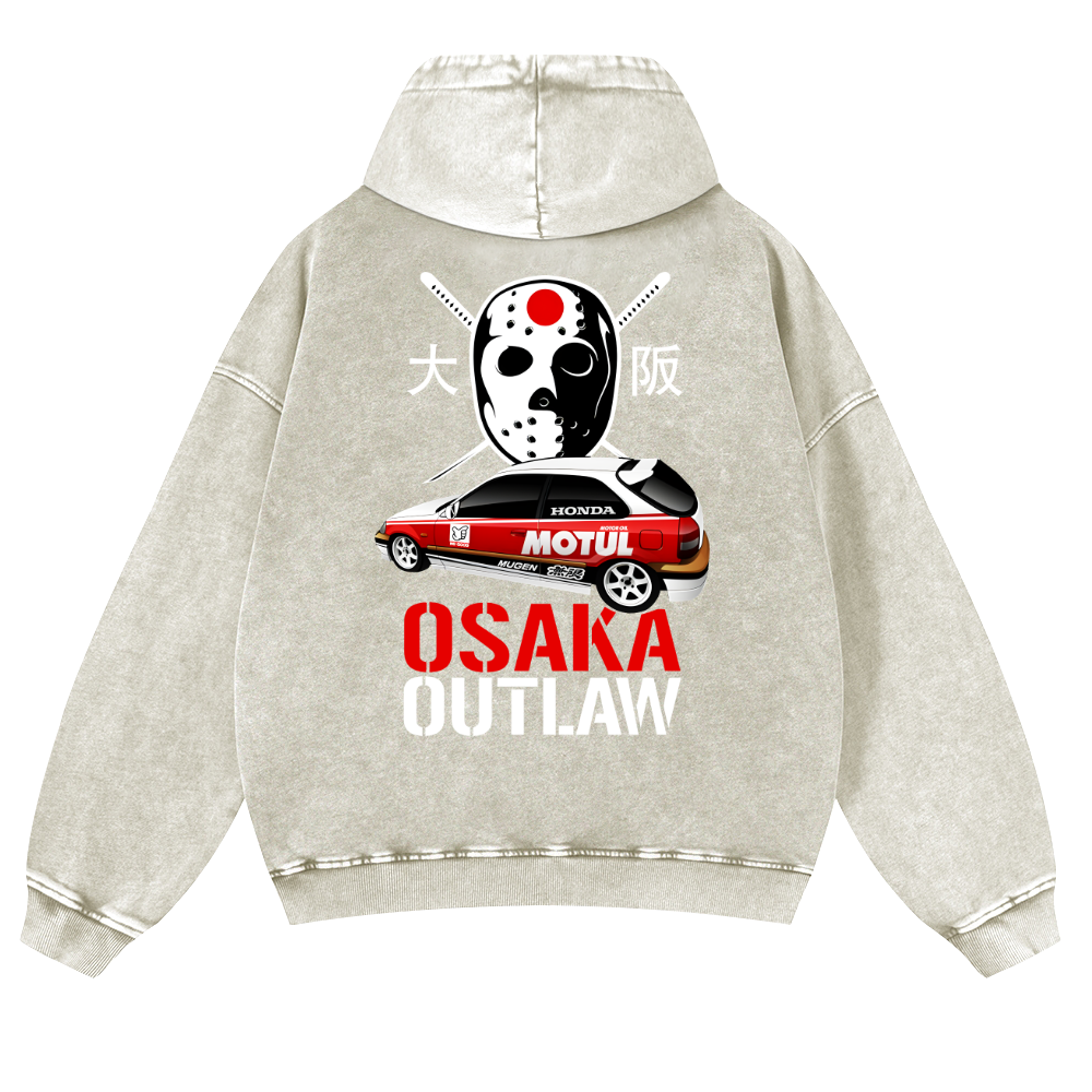 Osaka Outlaw Vintage Washed Cotton Back Art Hoodie