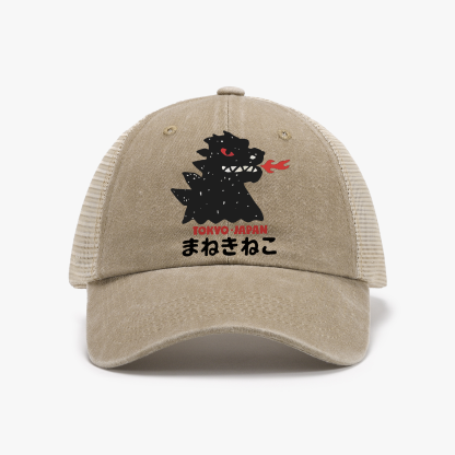 Godzilla Monster Tokyo Japan Vintage Cotton Breathable Hat