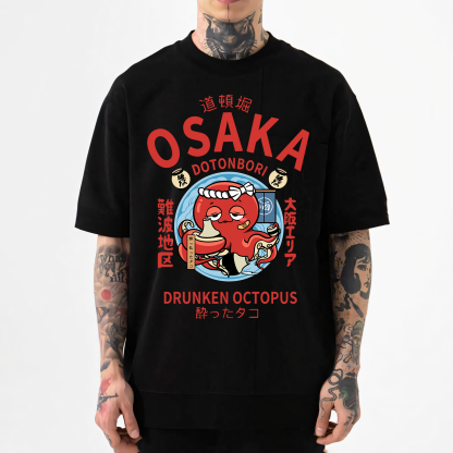 Osaka Drunken Octopus Japanese Style Classic Tee