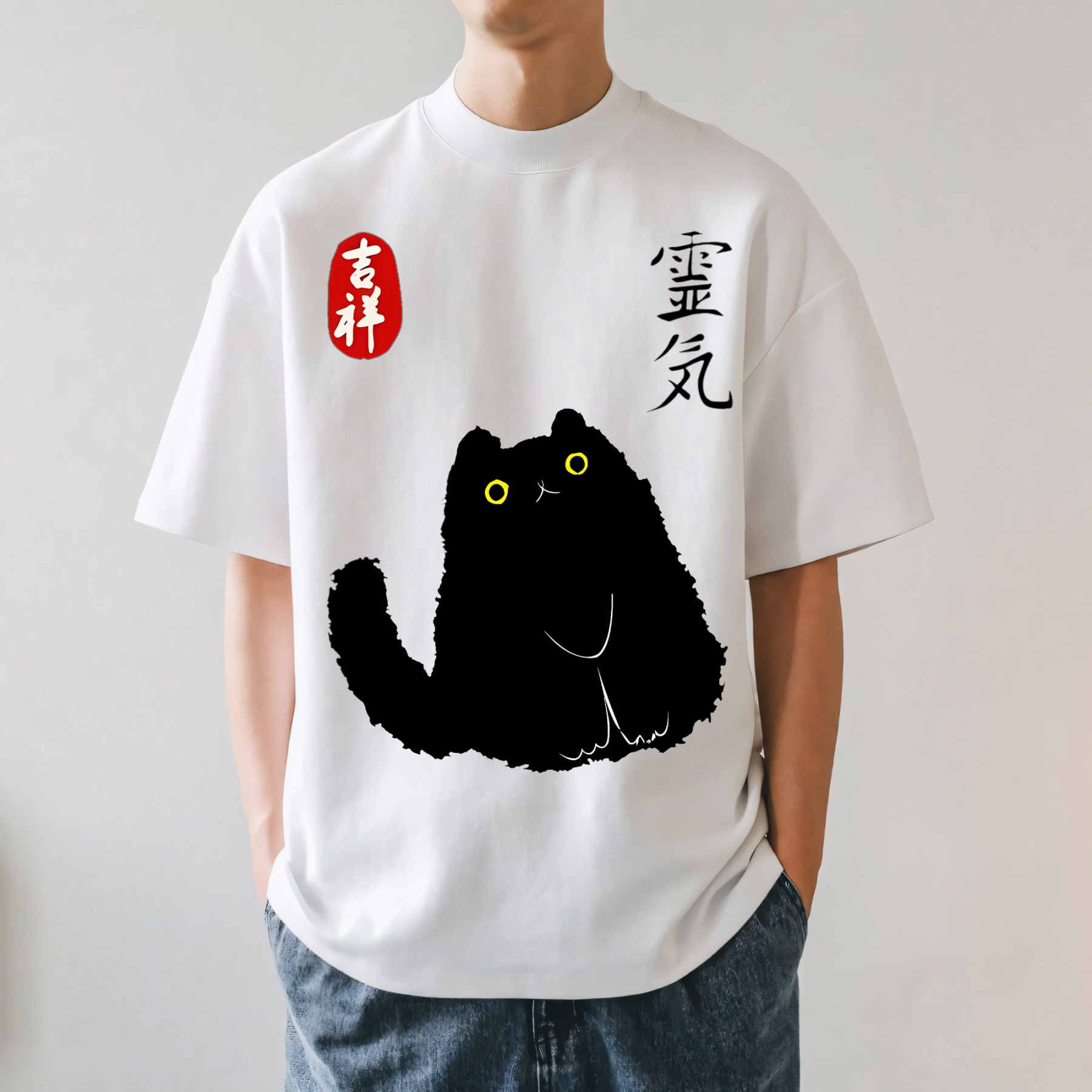 Cat Japanese Style Classic Tee