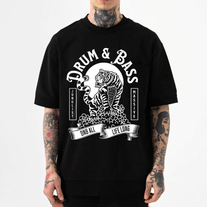 Drum & Bass Tiger Japanese Style Classic Tee