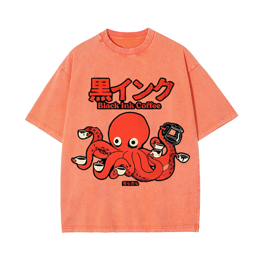 Vintage Wash Japanese Design T-Shirt
