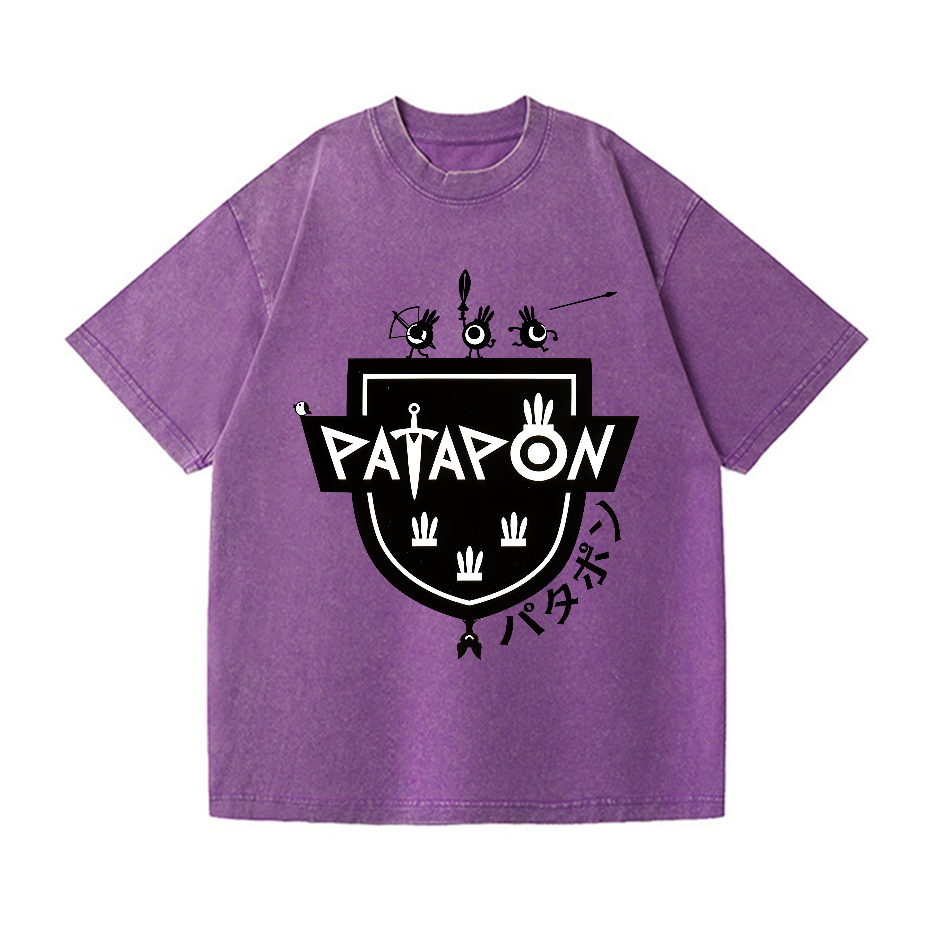 Patapon Vintage Wash Japanese Design T-Shirt