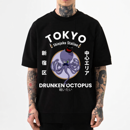 Drunken Octopus Japanese Style Classic Tee