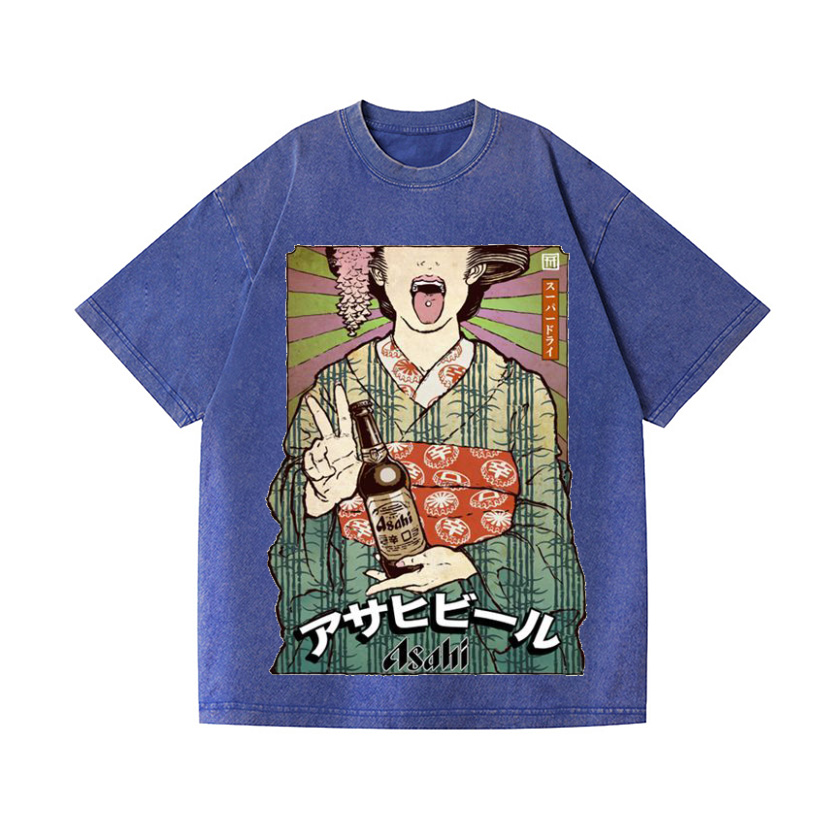 Vintage Wash Japanese Design T-Shirt
