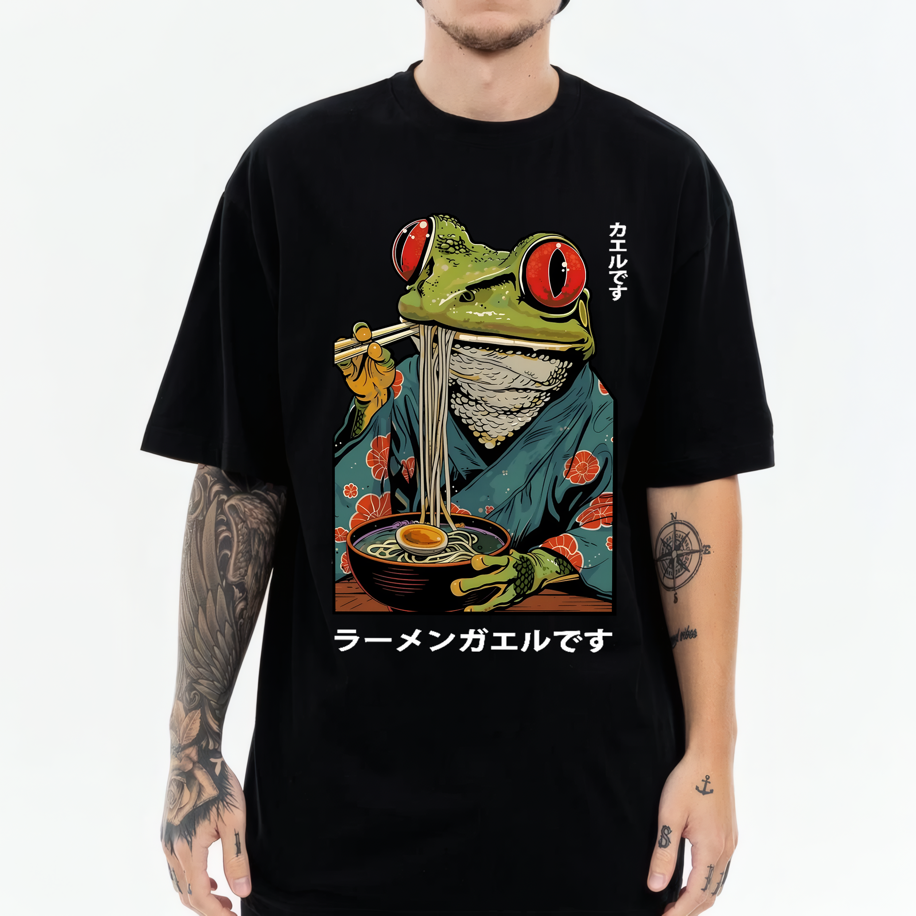Frog Ramen Japanese Style Classic Tee