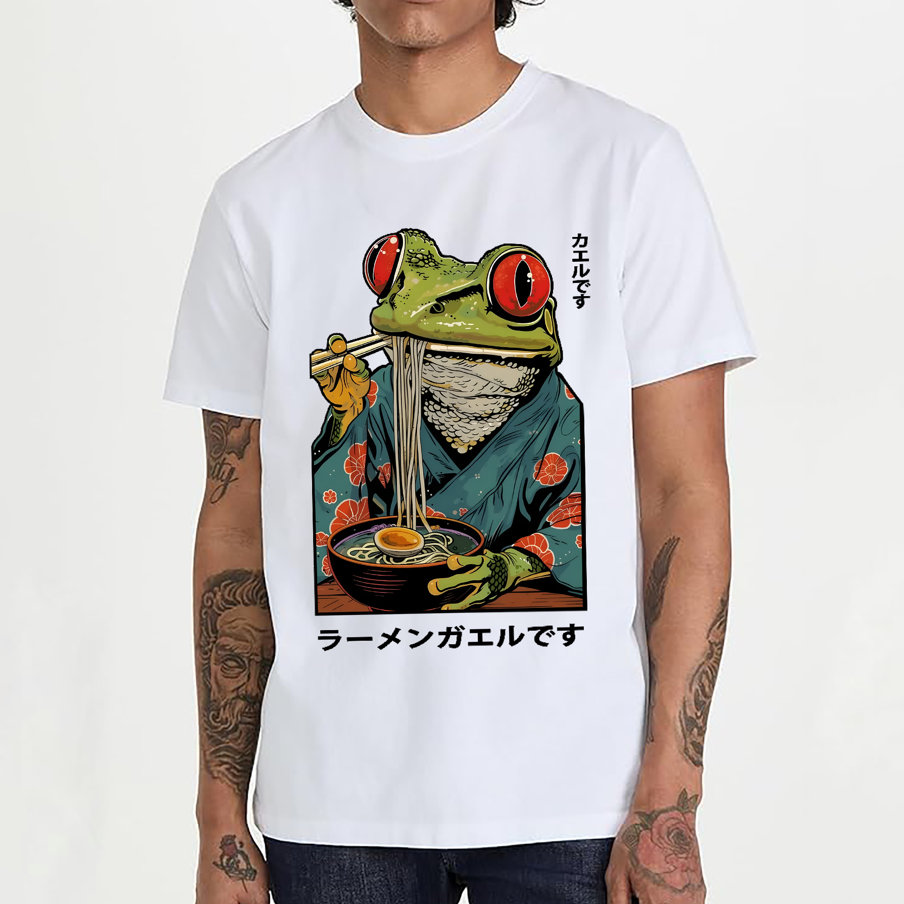 Frog Ramen Japanese Style Classic Tee