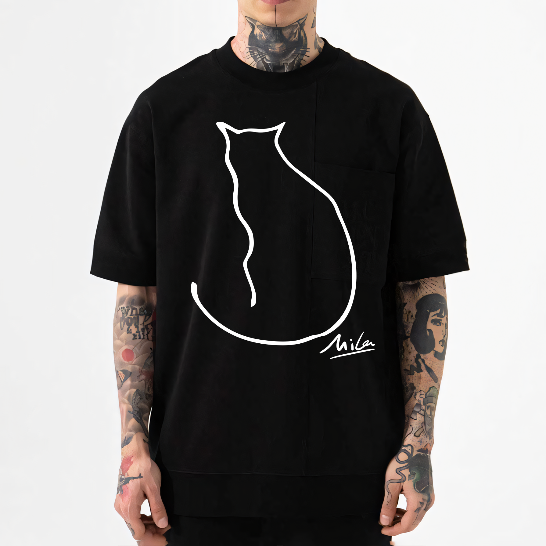 Mila Cat Japanese Style Classic Tee