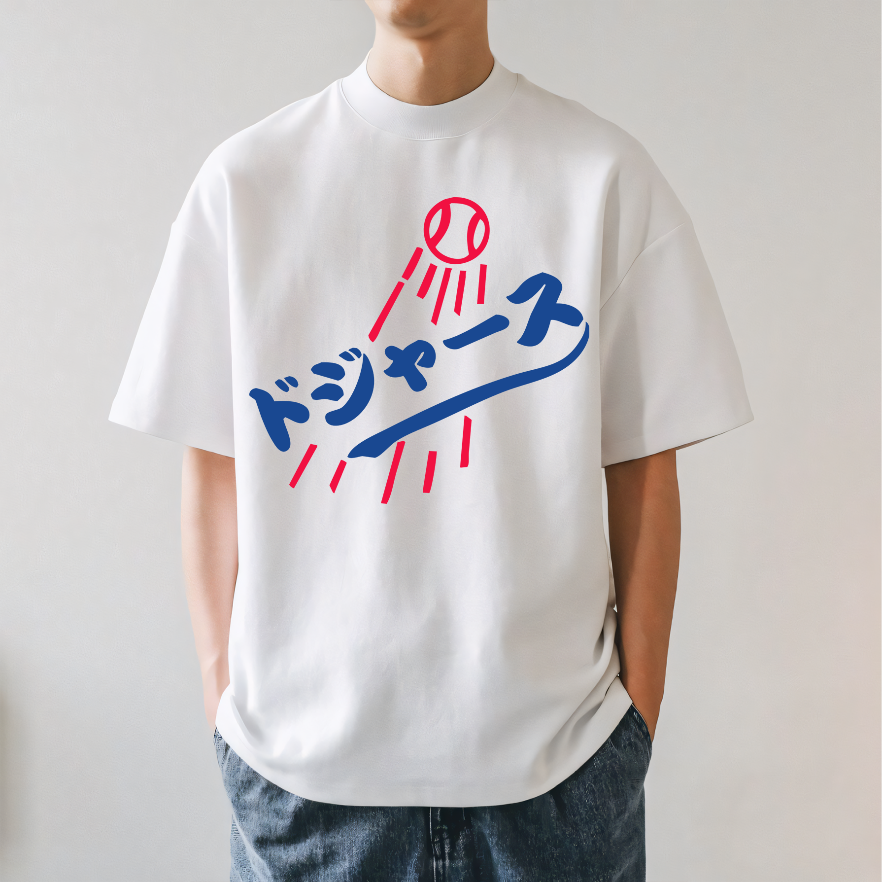 Dream Dodgers Baseball Japanese Style Classic Tee