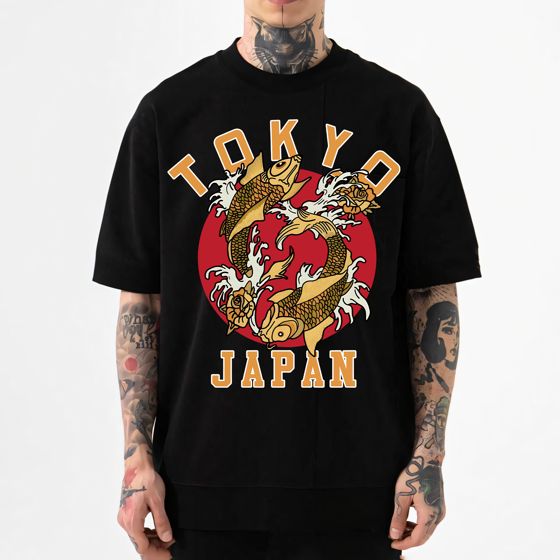 Tokyo Koi Fish Japanese Style Classic Tee
