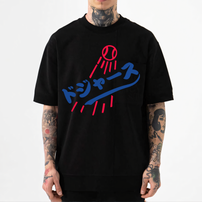 Dream Dodgers Baseball Japanese Style Classic Tee