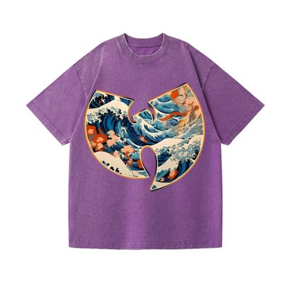 The Great Wave off Kanagawa Vintage Wash Japanese Design T-Shirt