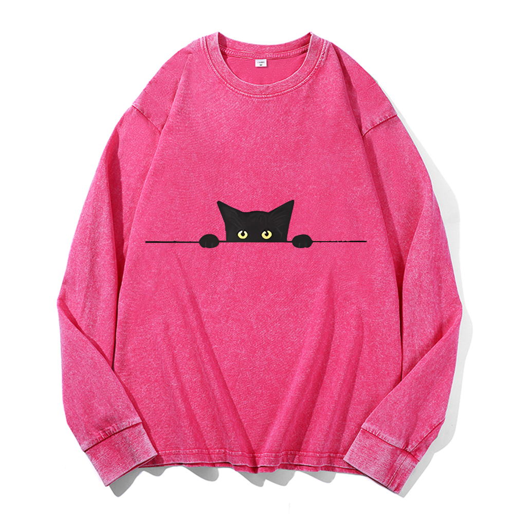 Vintage Cotton Wash Crewneck Sweatshirt