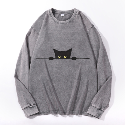 Vintage Cotton Wash Crewneck Sweatshirt