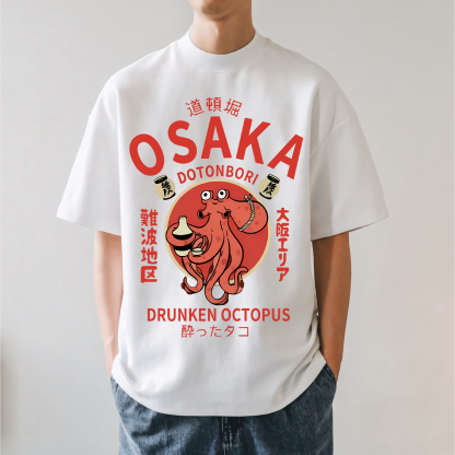 Osaka Dotonbori Drunken Octopus Japanese Style Classic Tee