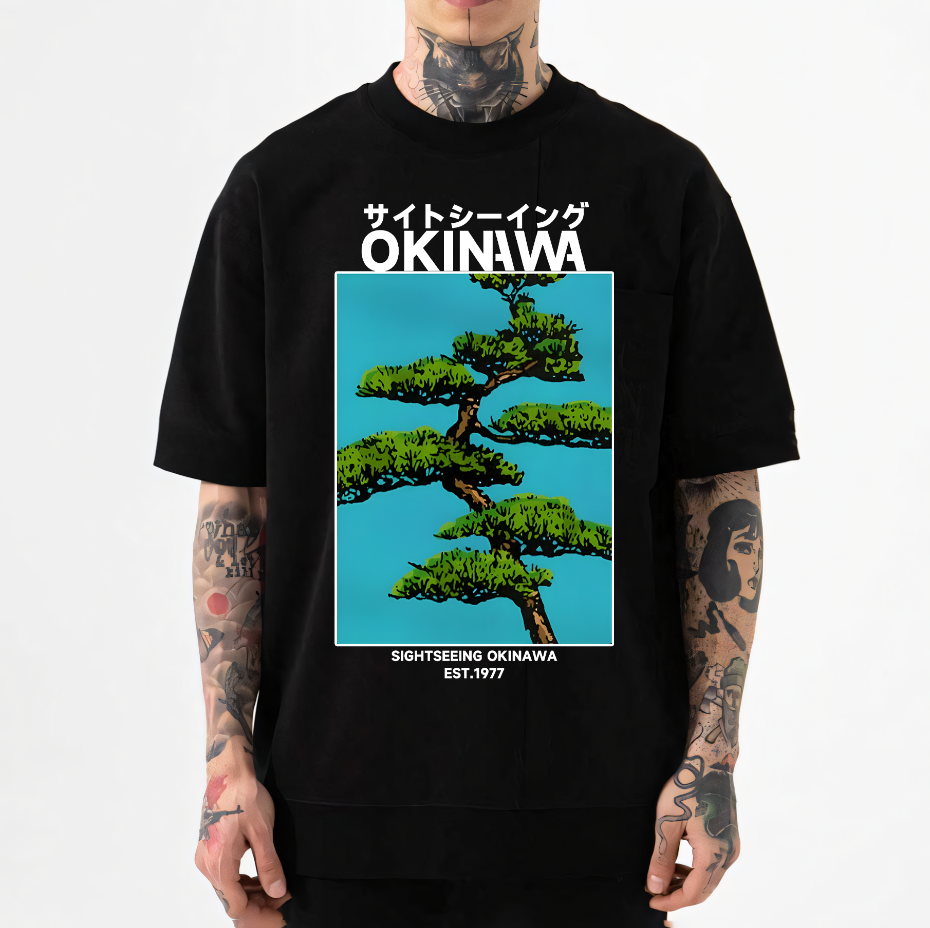 Sightseeing Okinawa Japanese Style Classic Tee