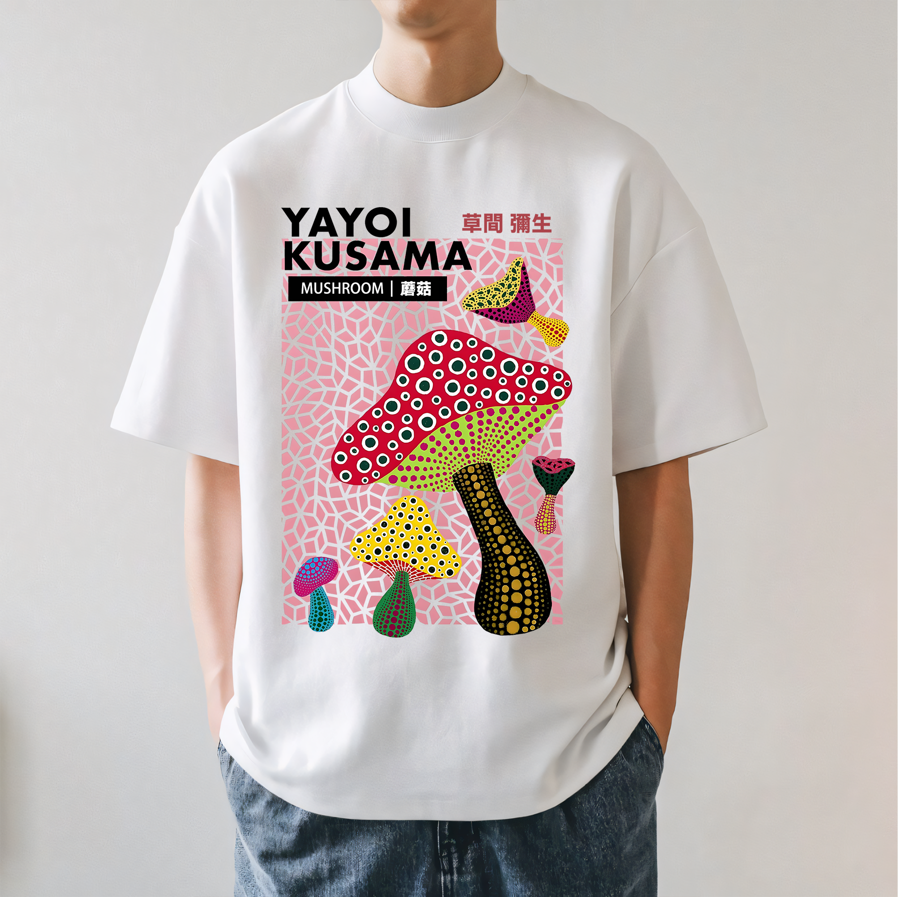 Yayoi Kusama Mushroom Japanese Style Classic Tee