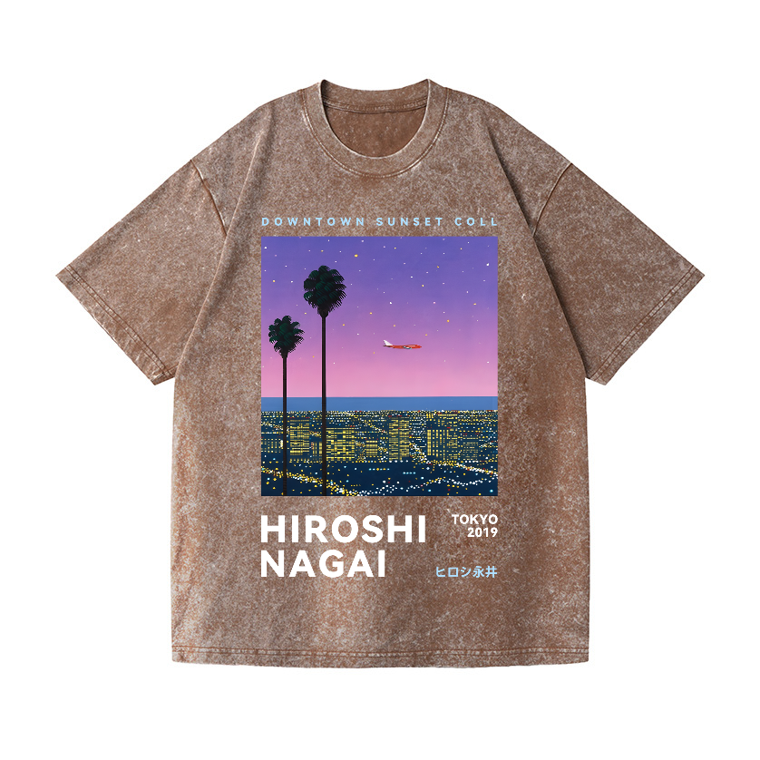 Hiroshi Nagai Vintage Wash Japanese Design T-Shirt