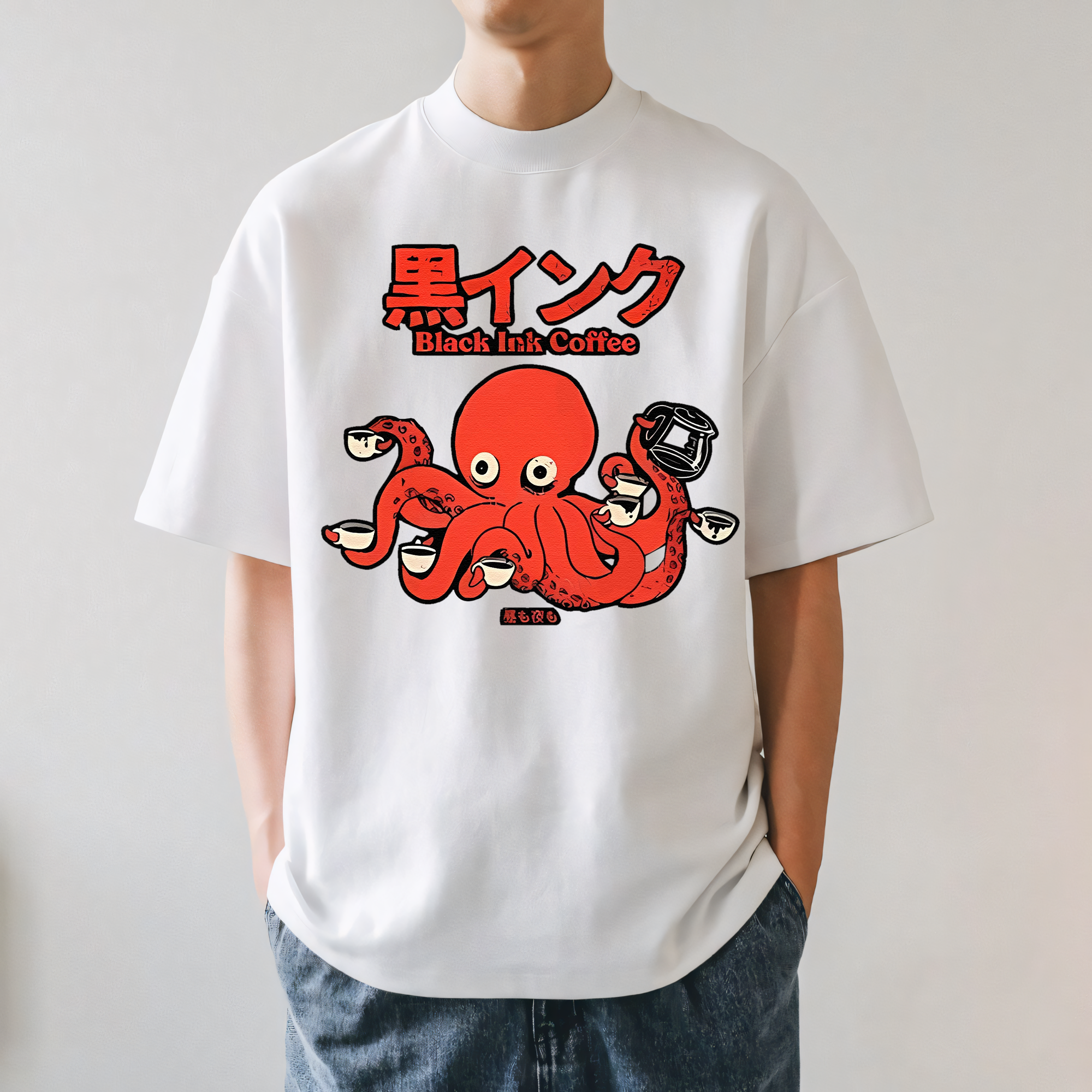 Octopus Coffee Japanese Style Classic Tee
