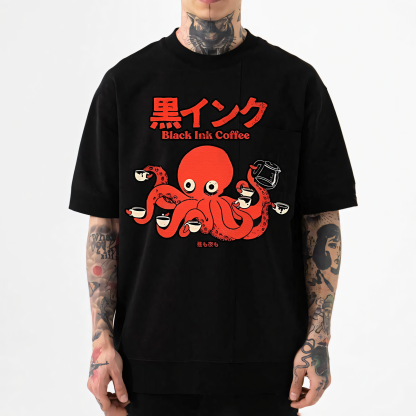 Octopus Coffee Japanese Style Classic Tee