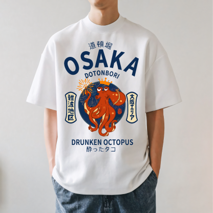 Osaka Drunken Octopus Japanese Style Classic Tee