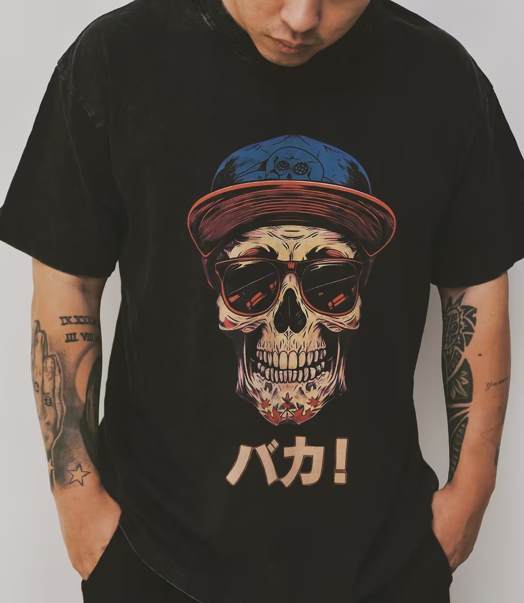 Vintage Wash Japanese Design T-Shirt