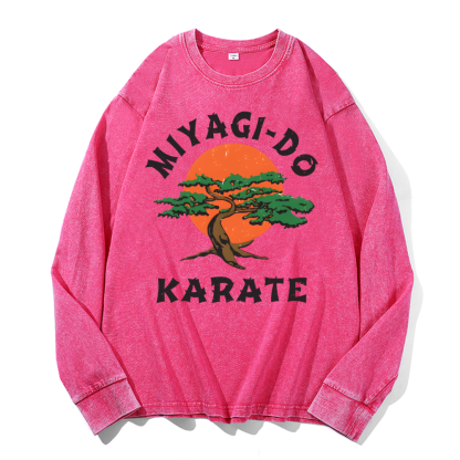 Miyagi-do Karate Vintage Cotton Wash Crewneck Sweatshirt