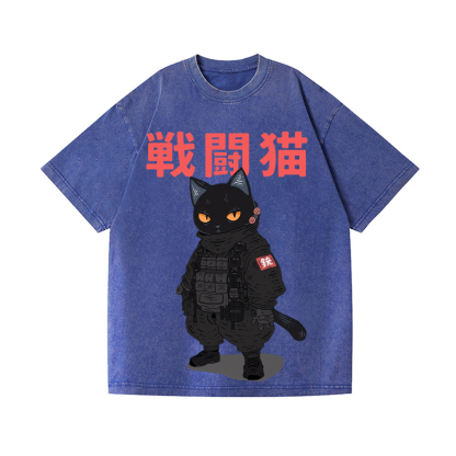 Vintage Wash Japanese Design T-Shirt