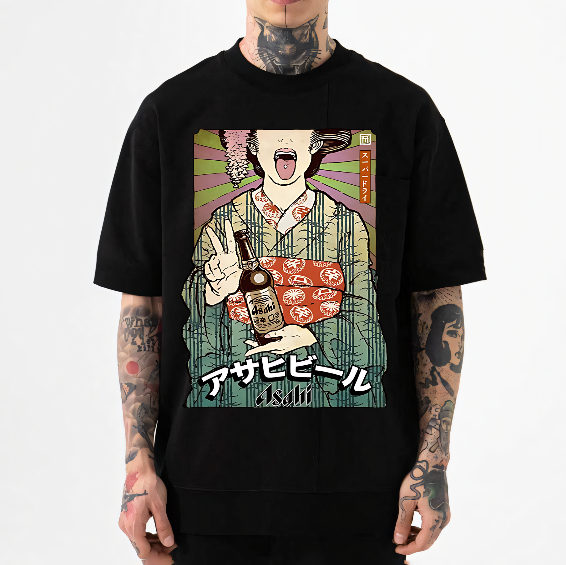 Asahi Geisha Japanese Style Classic Tee
