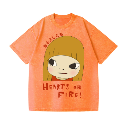 Yoshitomo Nara Vintage Wash Japanese Design T-Shirt