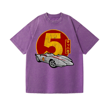 Mach 5 Vintage Wash Japanese Design T-Shirt